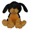 cachorro de pel cia 20 cm preto sentado