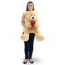 urso de pel cia 76 cm buque doce de leite ambiente