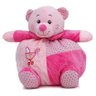 urso de pel cia 30 cm baby rosa