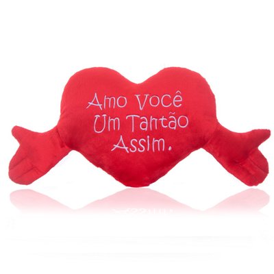 cora o de pel cia 35x65 cm com m os