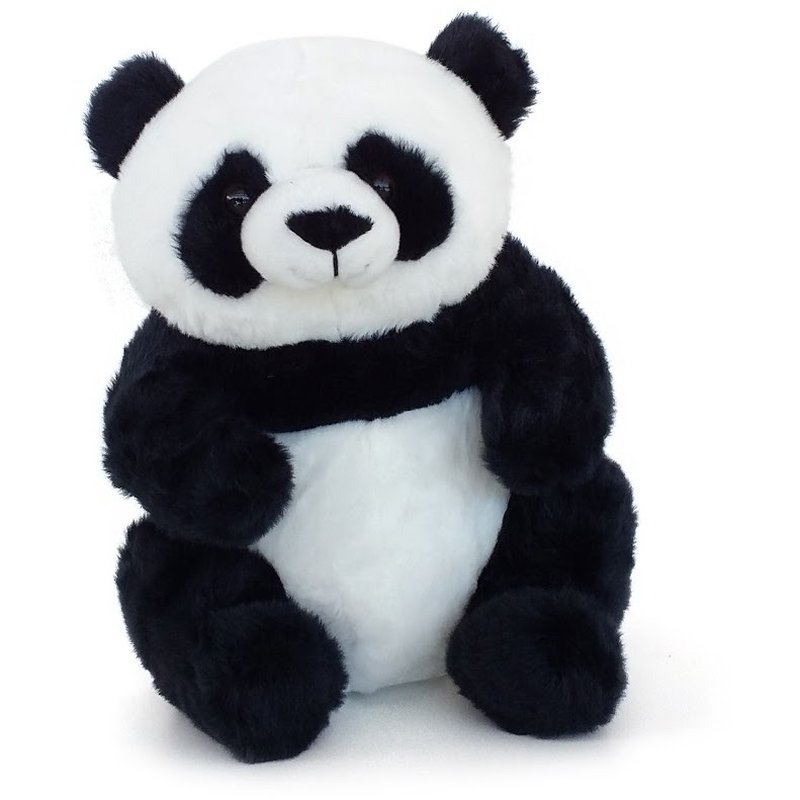 panda de pel cia 35 cm sentado realista