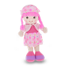 mw11128rs boneca de pano 40 cm com colete rosa