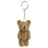chaveiro urso de pel cia 10 cm marrom frente 2