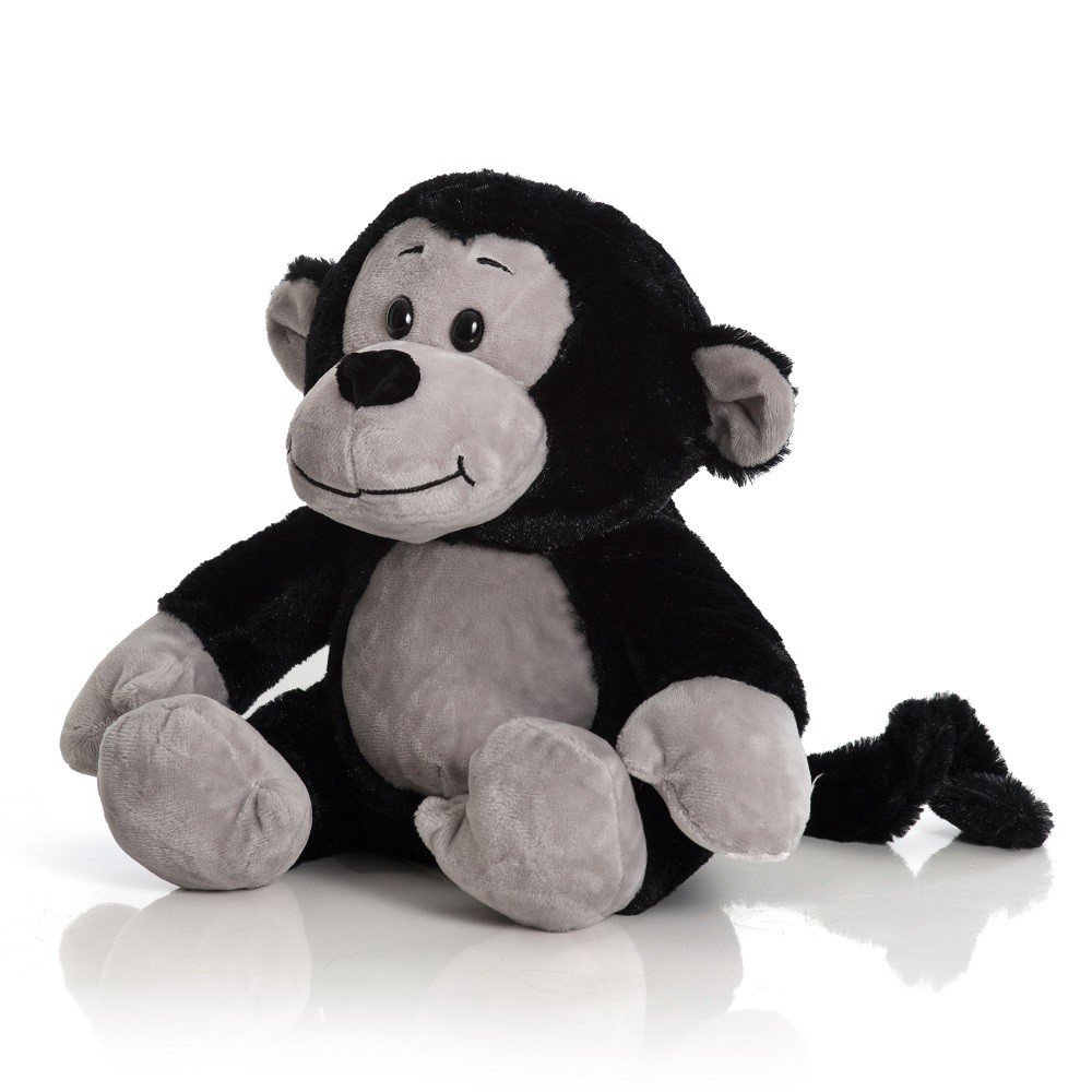 moni moni ANIMALS ブラックたぴおか Macaco de Pelúcia 20 cm Sentado - Otávio Preto